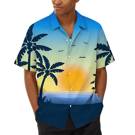 Dorkasm Mens Hawaiian Shirts Short Sleeve Floral Tropical Aloha Shirt