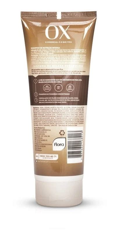 Shampoo Ox Linha Completa Liso Duradouro