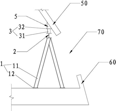 一种预留钢结构临时支撑装置的制作方法