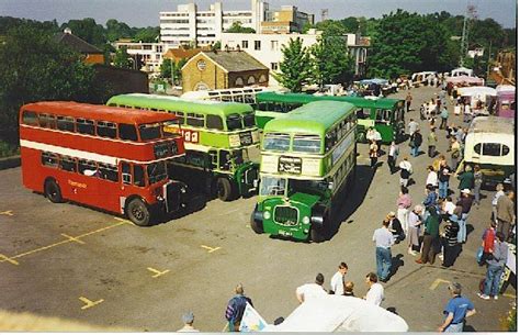 Vintage Bus Gathering At Aldershot Railway Station By Colin Smith Via