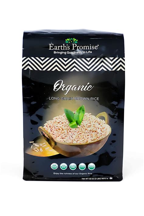 Earths Promise Arroz Integral Org Nico De Grano Largo Onzas