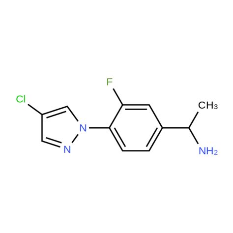 1178482 37 5 1 4 4 Chloro 1H Pyrazol 1 Yl 3 Fluorophenyl Ethan 1