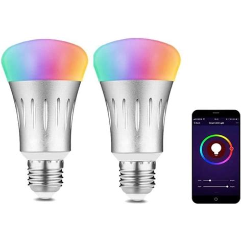 Ampoules Connectee Alexa Home 7W E27 Ampoule WiFi LED Intelligente 16