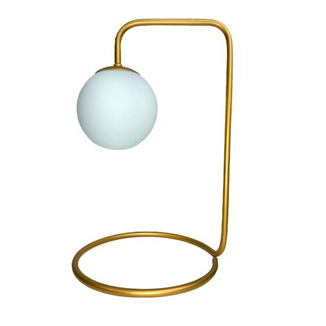 Abajur Luminária De Mesa Spiral Globo Dourado