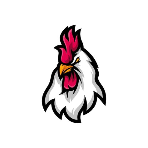 Premium Vector Chicken Rooster Head Mascot Sport Esport Logo Template