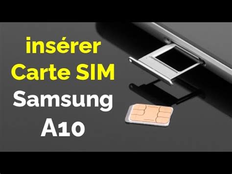 Comment Mettre Une Carte Sim Dans Un Samsung A Inserer Carte Sim