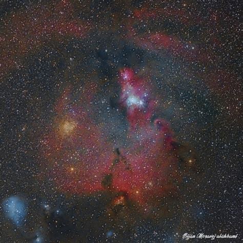 The Christmas Tree Cluster Fox Fur Nebula And Cone Nebula In Monoceros