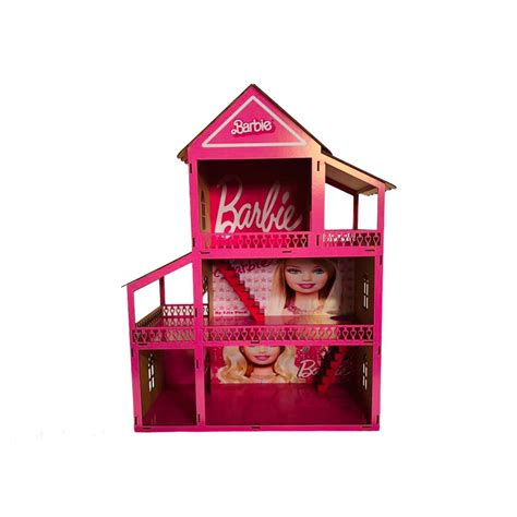 Casa Casinha Bonecas Polly Barbie Madeira Mdf Pintado Shopee Brasil