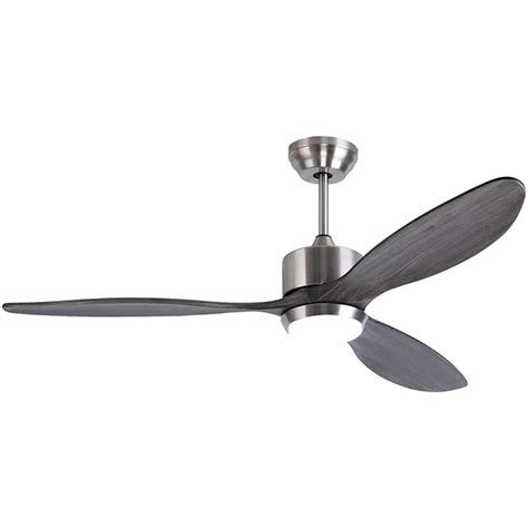 Buy Ovlaim Inch Dc Motor Dark Grey Solid Wood Propeller Ceiling Fan