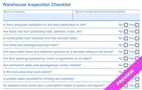 Workshop Safety Daily Checklist Template | Hourly Workforce Tracking