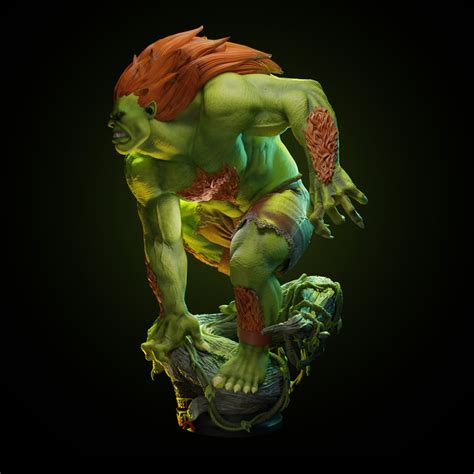 Blanka Street Fighter 3d Printing Stl Files Stl Files For 3d Printing