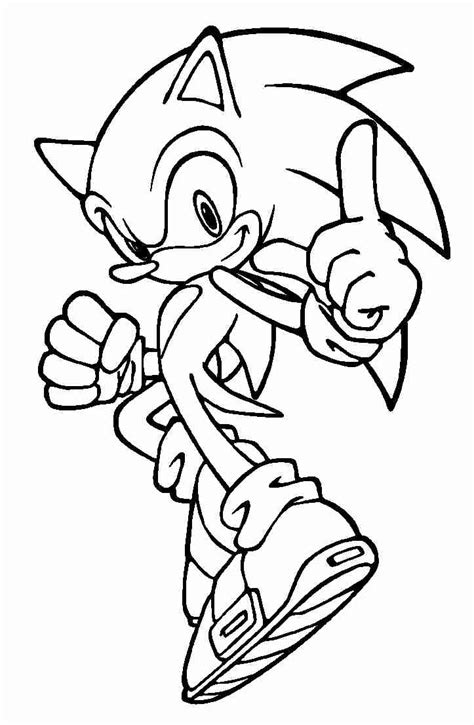 Printable Super Sonic Coloring Pages