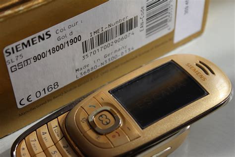 Siemens SL75 Gold : r/vintagemobilephones