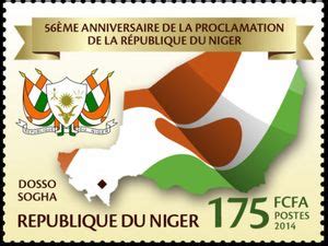 Stamp Th Anniversary Of The Republic Of Niger Niger Independence