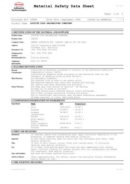 Msds Genamin Pdf Toxicity Personal Protective Equipment 46 Off