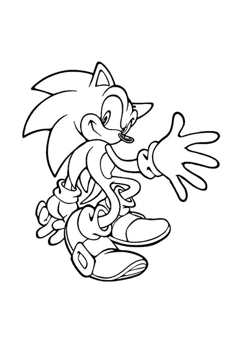 Sonic Para Colorir Vem Colorir