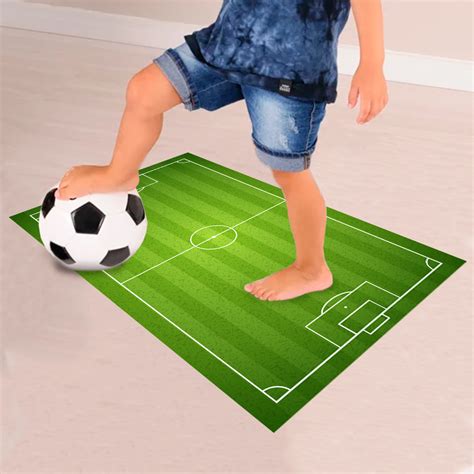 Campo De Futebol Infantil - Adesivo Destacável para Chão Infantil Campo de Futebol