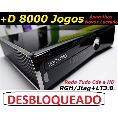 Xbox 360 Slim Desbloqueado Destravado Rgh 1500 Jogos A Escolha