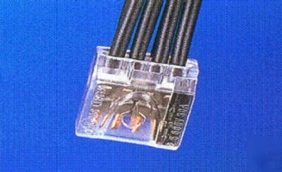 (100) push in wire connectors nut, 8 pole