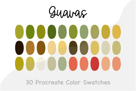 Guavas Procreate Color Palette Graphic By Picto Graphy · Creative Fabrica