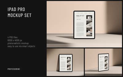 IPad Pro Screen Mockup Set 2 330957 TemplateMonster