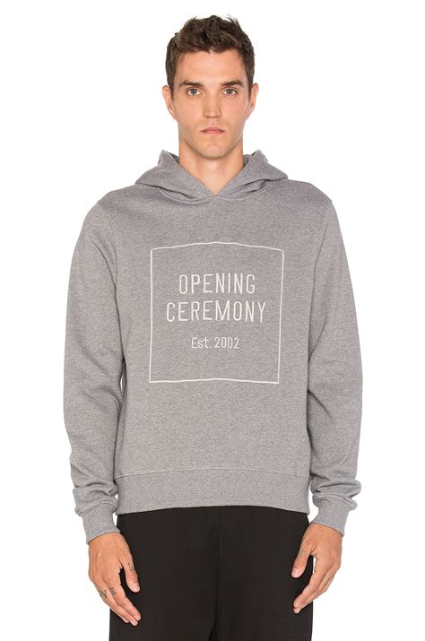 Opening Ceremony Oc Logo Hoodie In Heather Grey Revolve