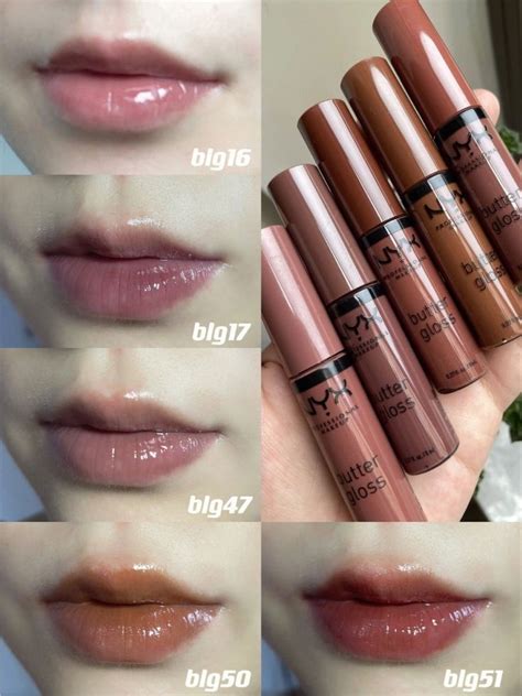 Nyx Butter Gloss Shades Lip Makeup Makeup Swatches Makeup Tutorial