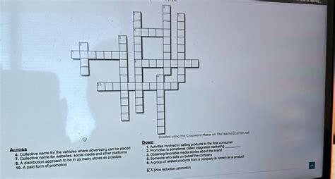 Solved Teaching Created Using The Crossword Maker On Chegg