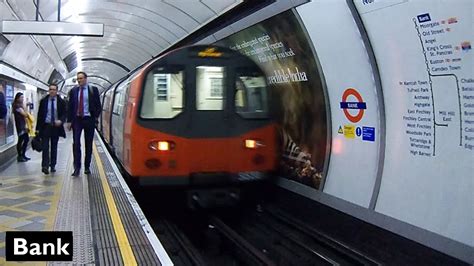 Bank Northern Line London Underground 1995 Tube Stock YouTube