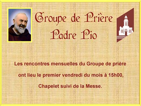 Groupe de Prière Padre Pio Diocèse de Monaco