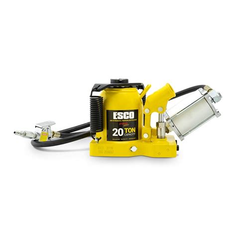 ESCO Pro Series 20 Ton “Shorty” Air Hydraulic Bottle Jack | ESCO