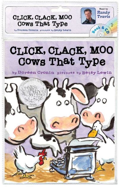 Click Clack Moo Cows That Type Book And Cd By Doreen Cronin Betsy