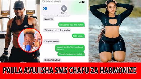 PAULA AVUJISHA SMS CHAFU ZA HARMONIZE MOTO UMEWAKA MJINI KUMENUKA SIO