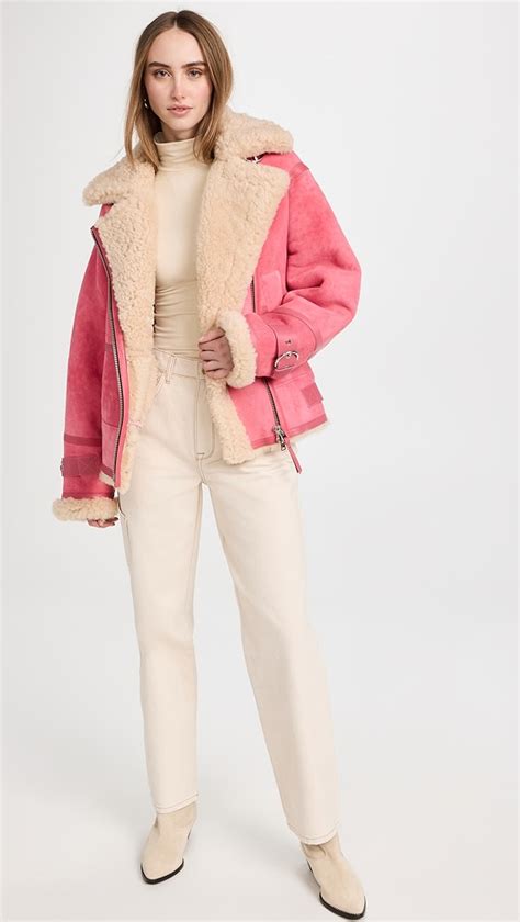 Shoreditch Ski Club Isla Shearling Jacket Shopbop