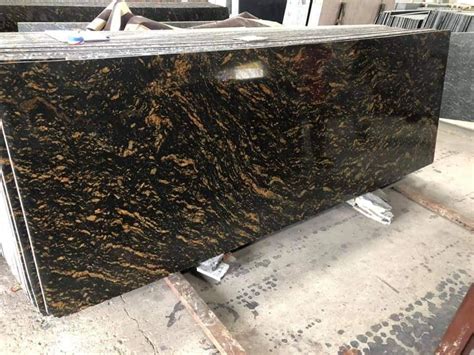 Big Slab Polished Cosmico Gold Granite For Flooring Thickness 15 20