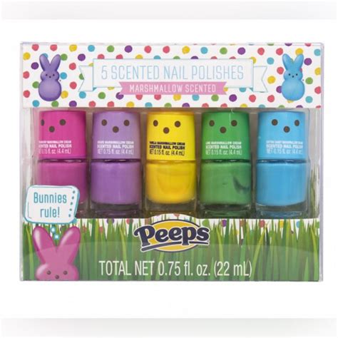 Peeps Marshmallow Scented Nail Polish Set Pc In Nail Polish