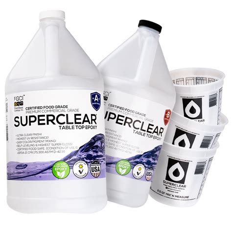 Table Top Epoxy Resin Superclear 2 Gallon 256 Oz Nepal Ubuy