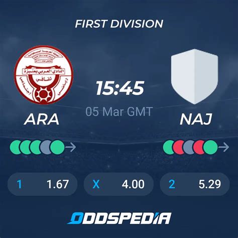 Al Arabi Ksa Vs Al Najma Sc Predictions Odds Live Score Stats