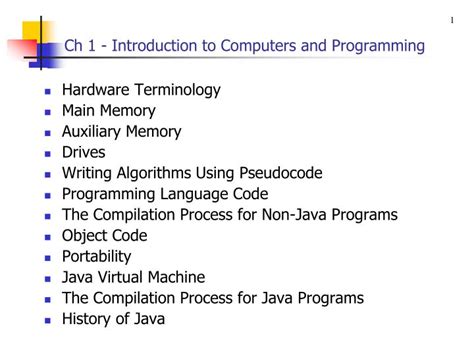 Ppt Ch Introduction To Computers And Programming Powerpoint