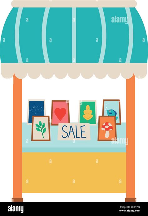 Flea Market Stand Stock Vector Image And Art Alamy
