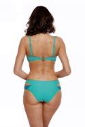Csavart hatású levehető pántos bandeau push up bikini Selena