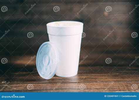 A Disposable Styrofoam Cup Stock Image Image Of Refreshment 220401841