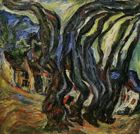 Les Grands Arbres bleus à Céret Soutine Huile sur toile Flickr