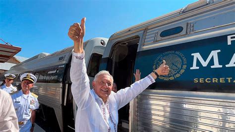 AMLO supervisa tramo Coatzacoalcos Teapa del Tren Interoceánico