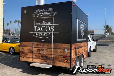 Taco Food Trailer Wrap Platinum Wraps San Bernardino