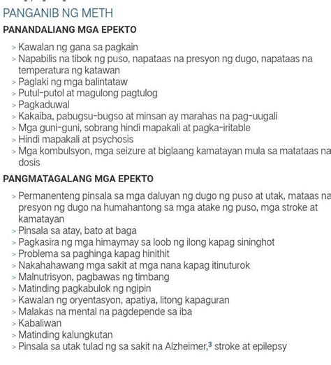 Mga Epekto Ng Paggamit Ng Droga Sa Hindi Gumagamit Brainly Ph