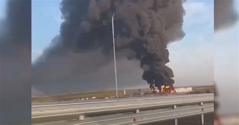 Fire Breaks Out At Russian Oil Depot After Uav Strike