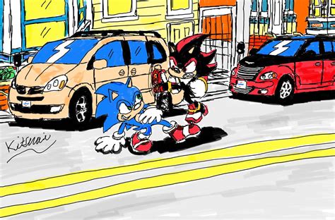 Sonic vs. Shadow by Kitsuoi on DeviantArt