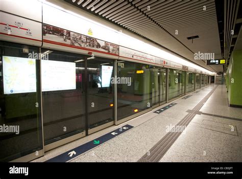 Jordan Mtr Station And Departing Train Underground Public Transport