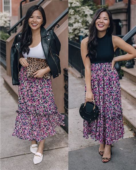 Two Ways To Wear A Floral Maxi Skirt Skirt The Rules NYC Style Blogger